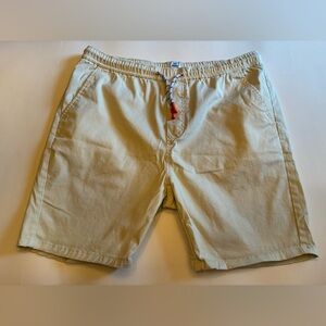 Free Planet Men's Yellow Flat Front Shorts large